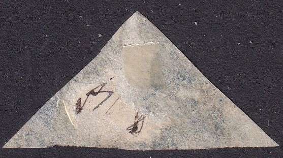 Cape of Good Hope 1855-63 QV 4d blue triangle issue, used