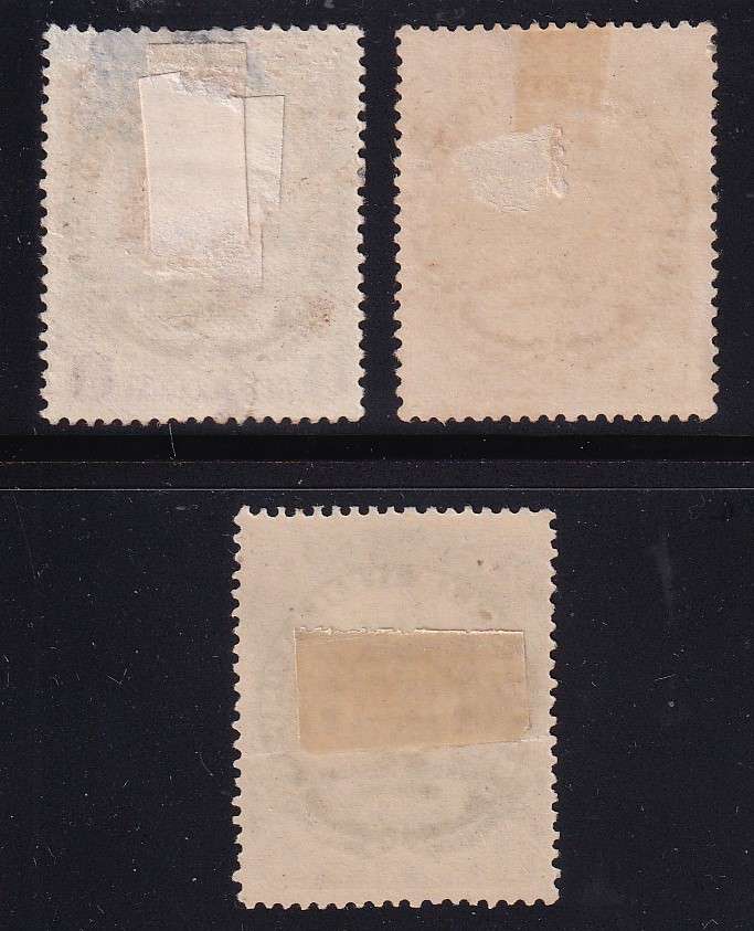 BSAC 1896-97 Definitive part set (Die II, no dot) , M/H              (thin on 1/2d,SACC 38> CV R800)
