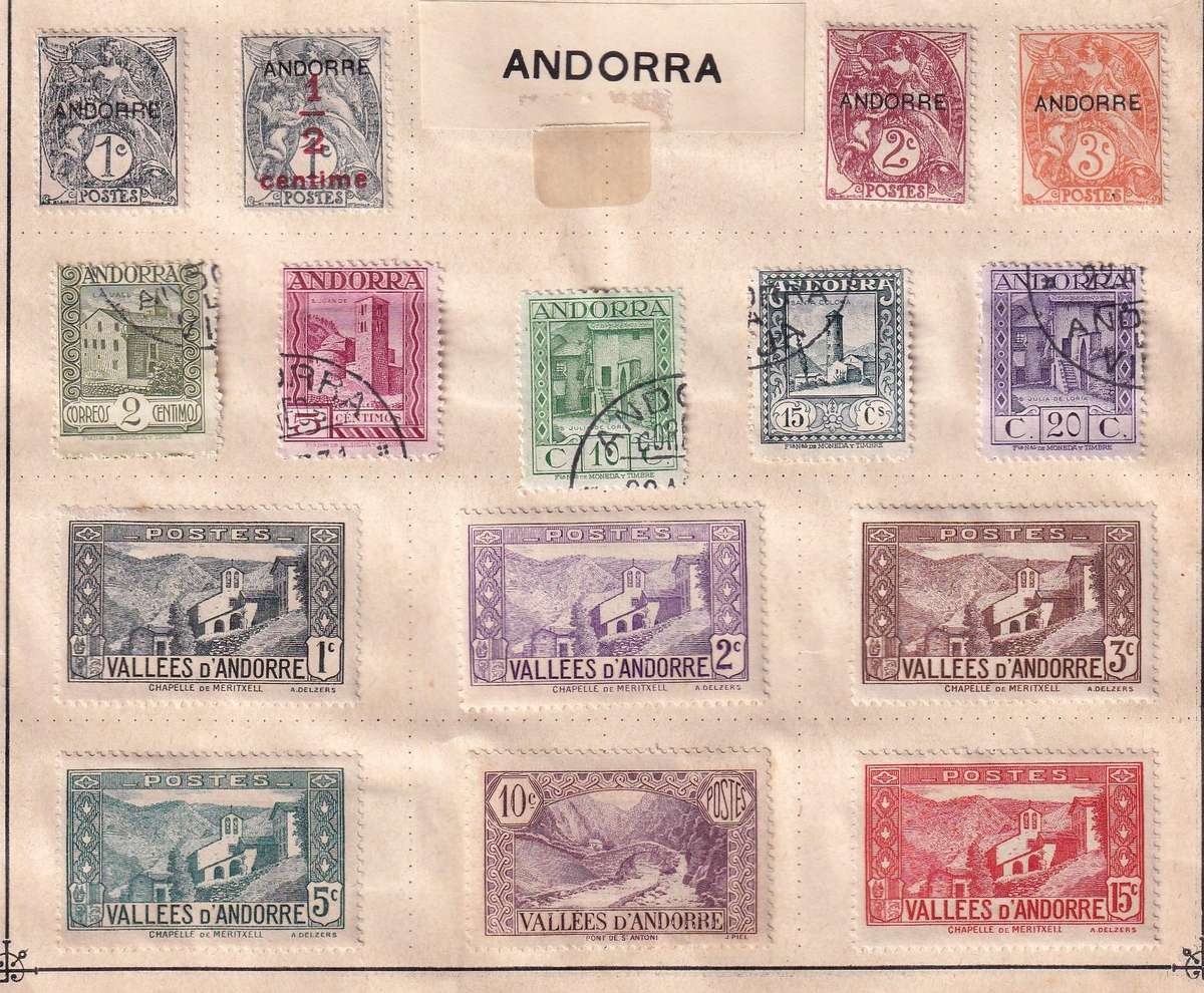 France colonies part sets, M/H & used           (9 X SCANS, note stamp adherence to pages)