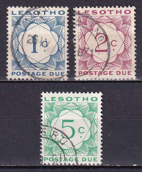Lesotho 1976-88 Postage due set , used