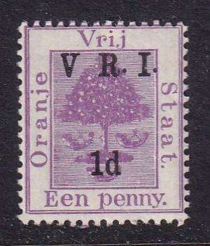 Orange Free State 1900 V.R.I. 1d with variety NO STOP AFTER V, M/H        (SACC 60c)