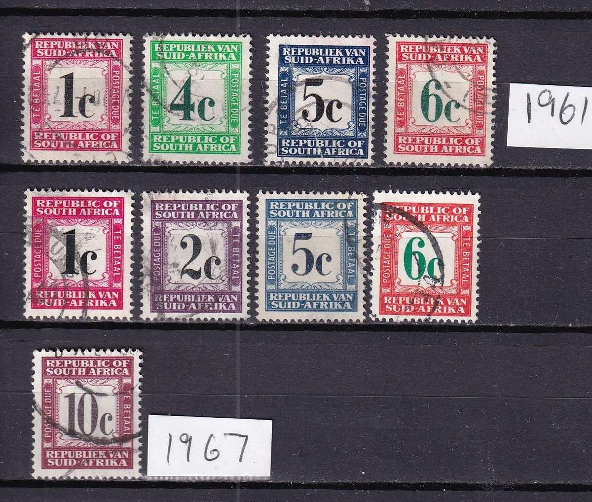 South Africa 1914> Postage Due sets & part sets, used      (4 x Scans, SACC 2> , pages not included)
