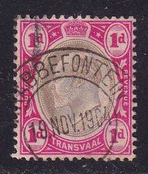 Transvaal 1904 KRABBEFONTEIN postmark , (Putzel RR, 1898-1904 1st Office)