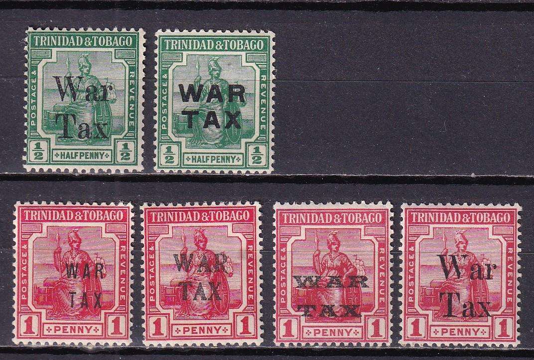 Trinidad & Tobago 7> WAR TAX lot, M/H                 (SG 177>)