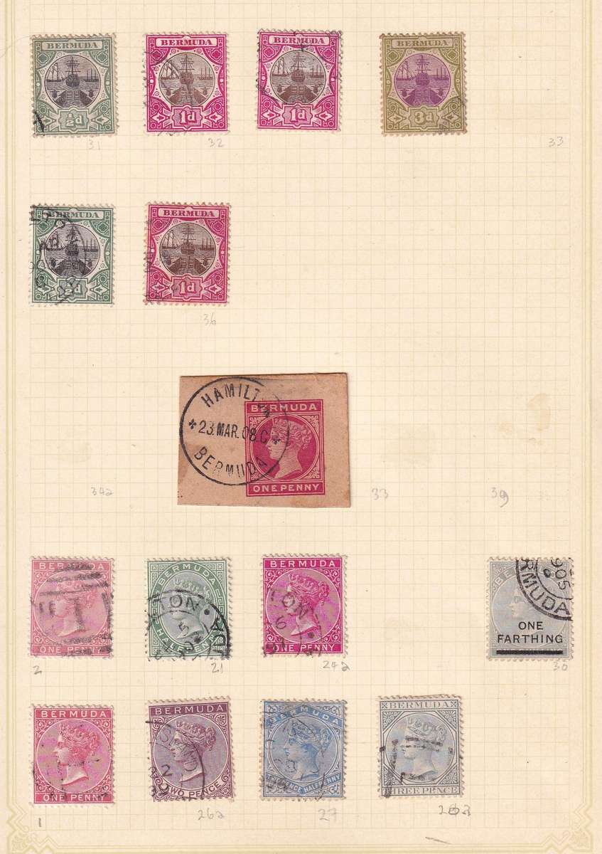 Bermuda QV part sets, used            ( 2 x scans)