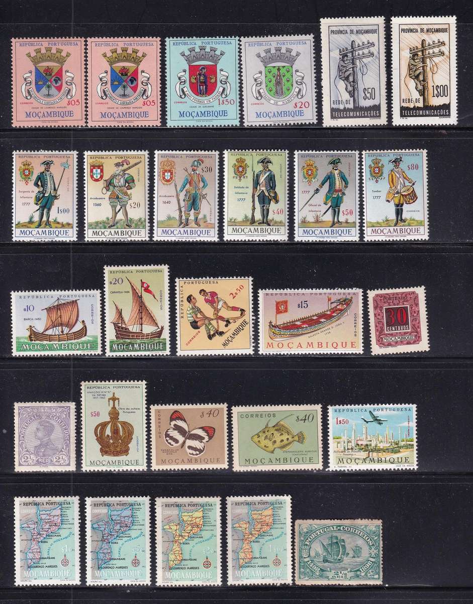 Mozambique part sets , MNH & M/H                   (2 x SCANS)