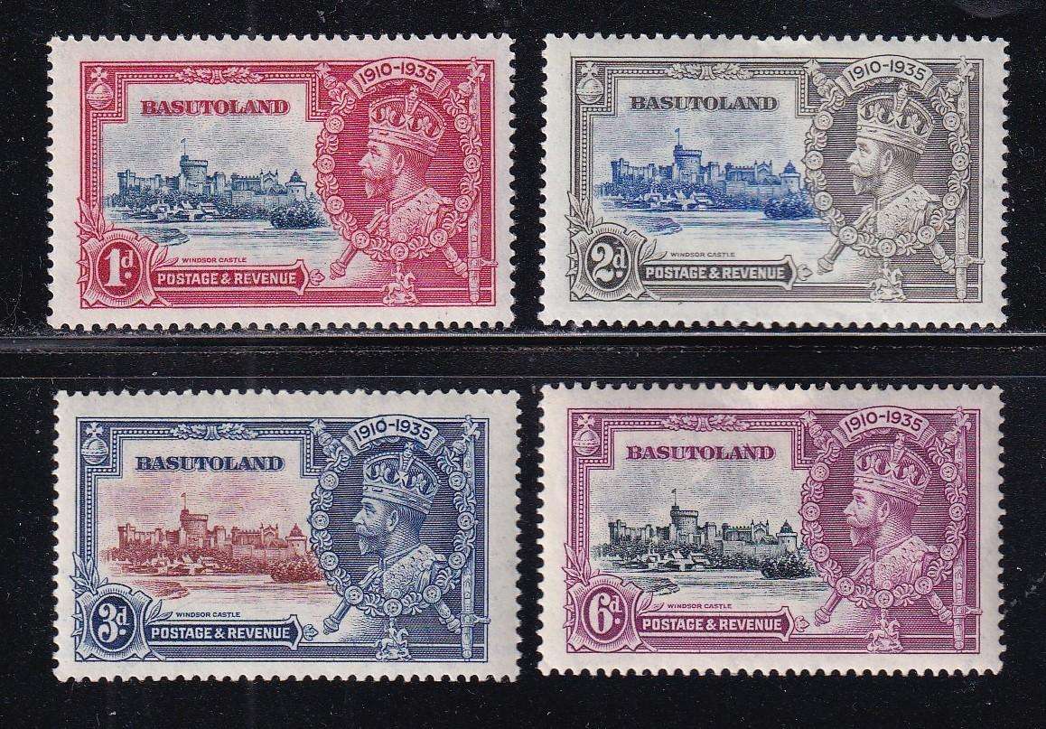Basutoland 1935 KG V Silver Jubilee set , M/H                (SACC 11-14, CV R160)