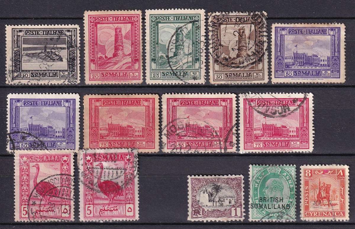 Italy and colonies (Somalia) 1932 part sets, M/H & used                ( SG 165a)