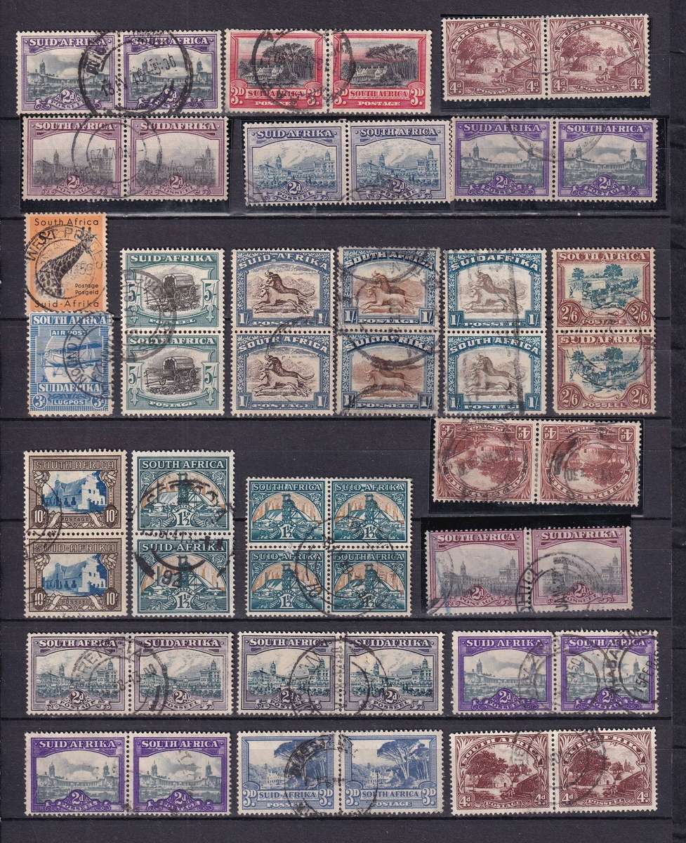 Union of South Africa 1913> sets and part sets, used         (5 x SCANS)