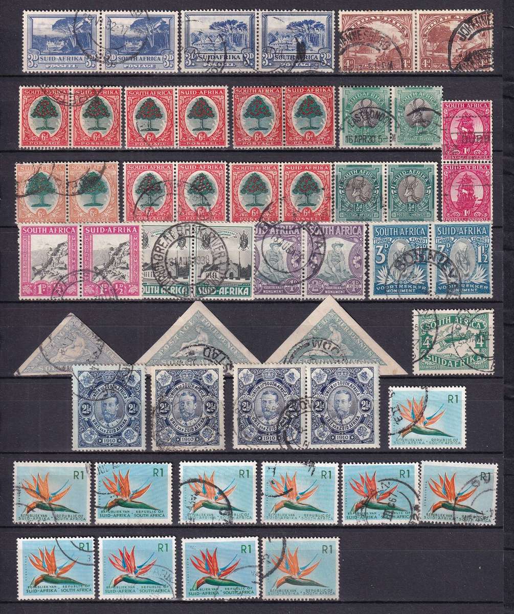 Union of South Africa 1913> sets and part sets, used         (5 x SCANS)