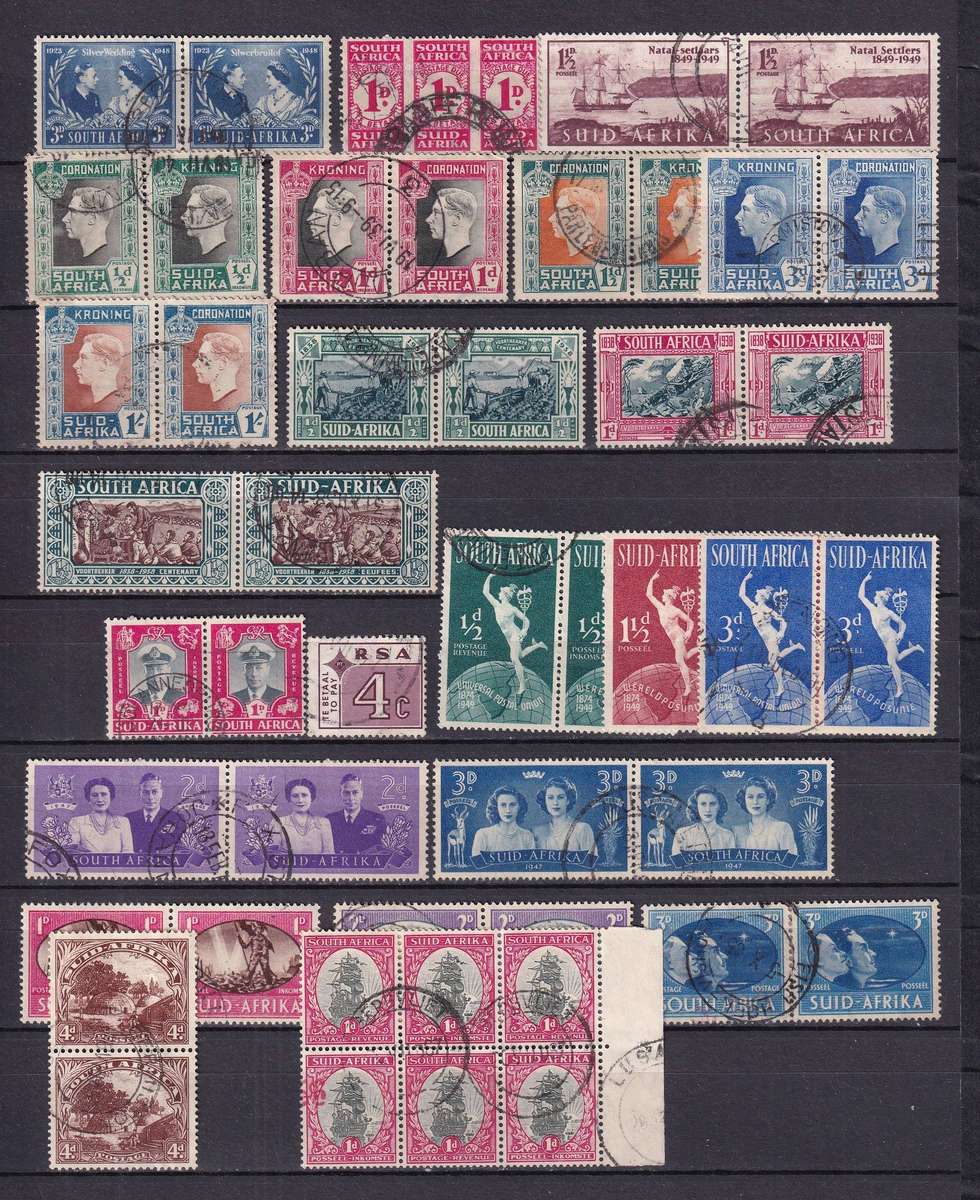 Union of South Africa 1913> sets and part sets, used         (5 x SCANS)