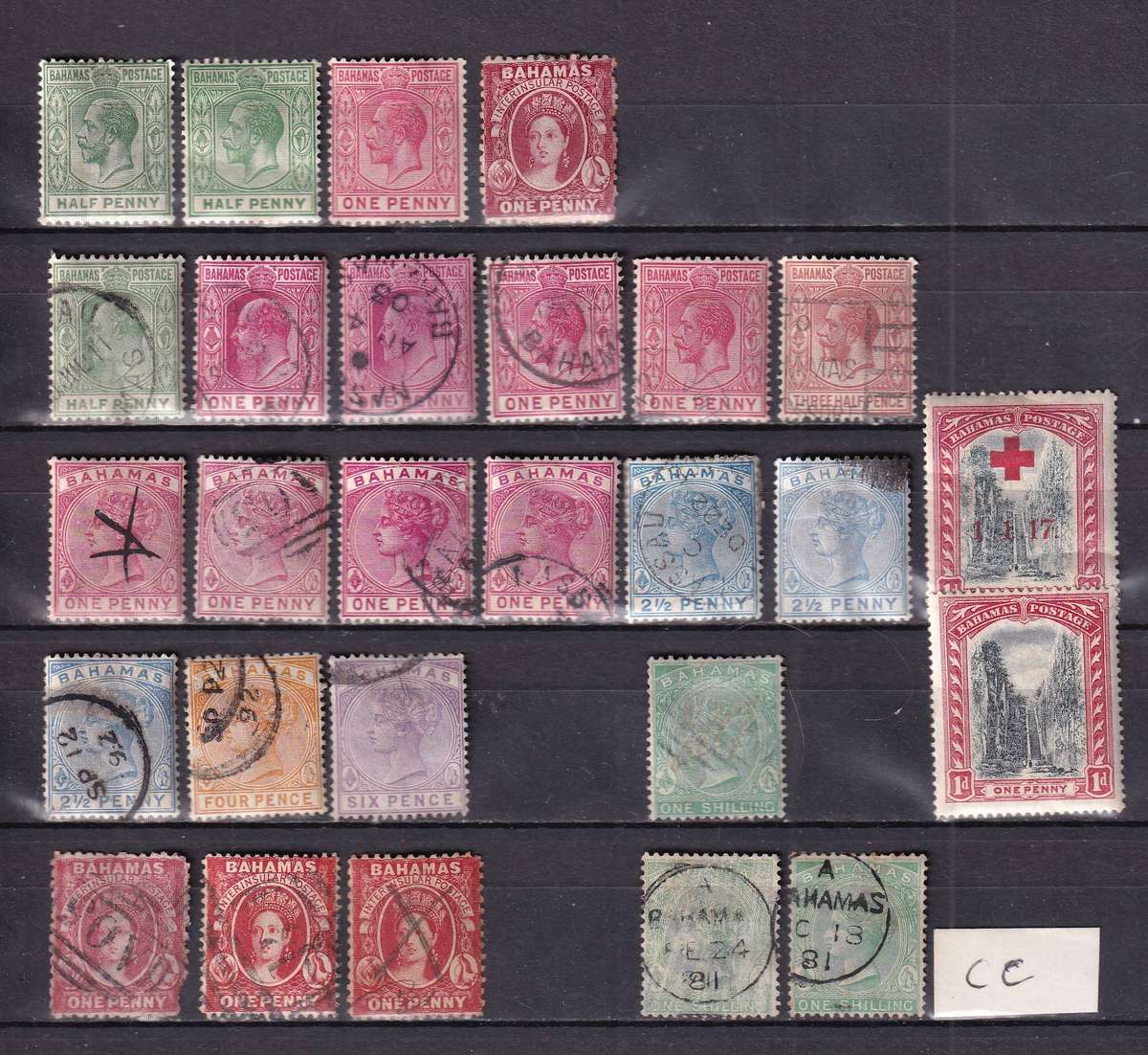Bahamas 1884 > QV part sets , M/H & used                (CV £120+)