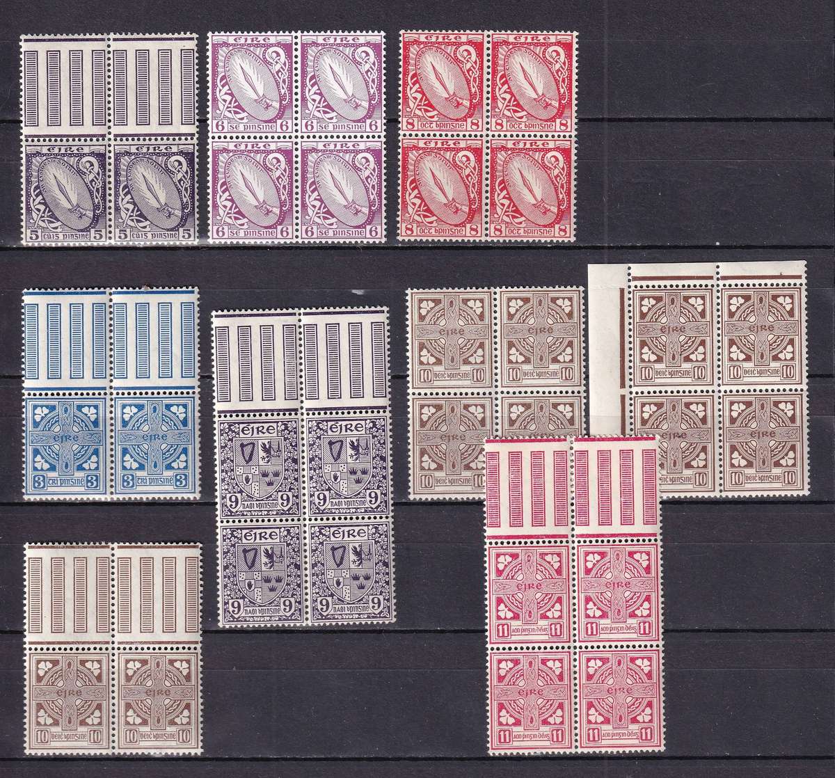 Ireland 1940-68 part sets in marginal B4, MNH         (SG 116>)