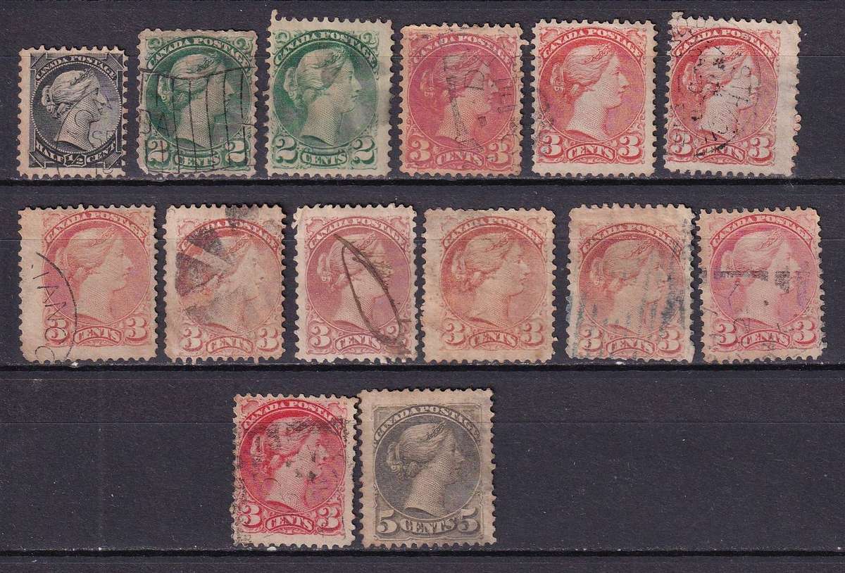 Canada QV part sets, used