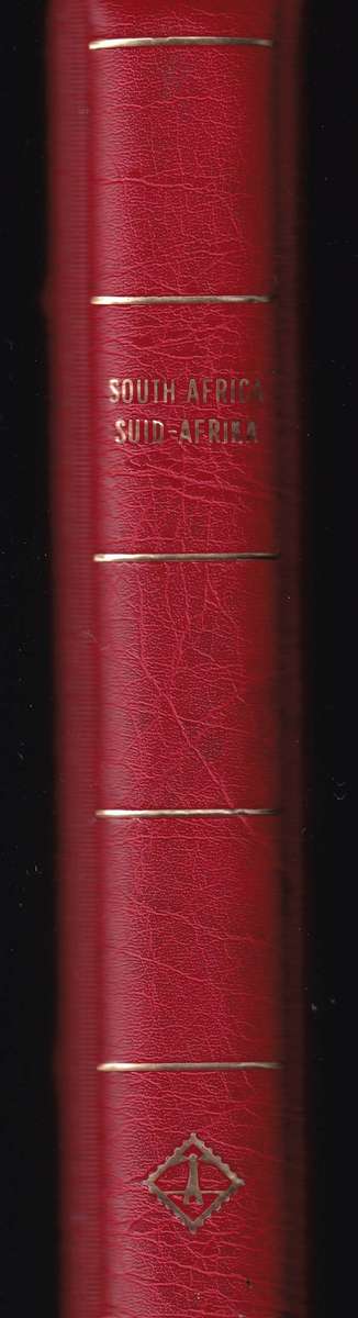 Lighthouse red pre printed stamp album Union of South Africa 1913-1961 with use and mint stamps