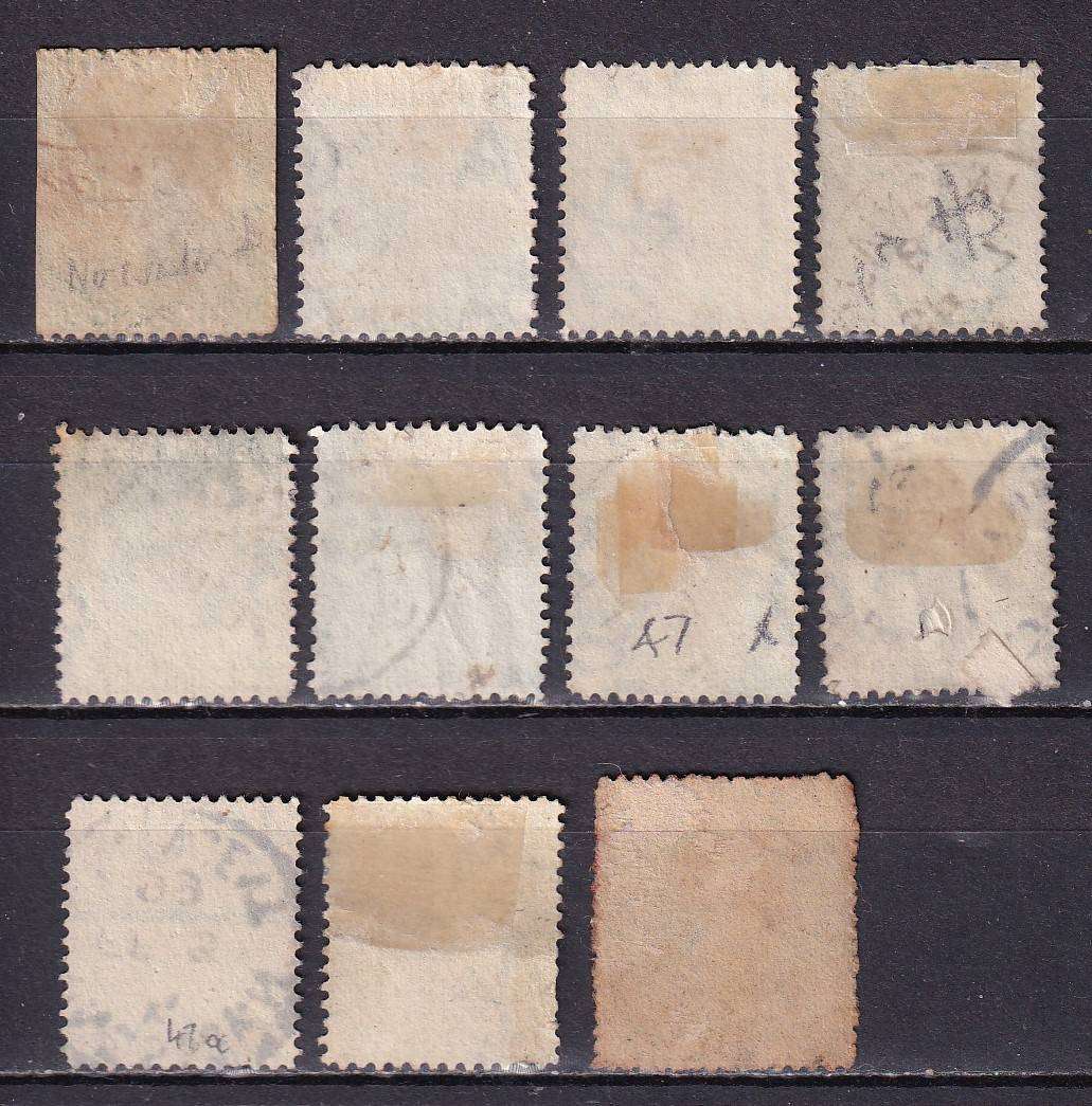 St Vincent 1883>> QV 1/2 d postmark lot , used