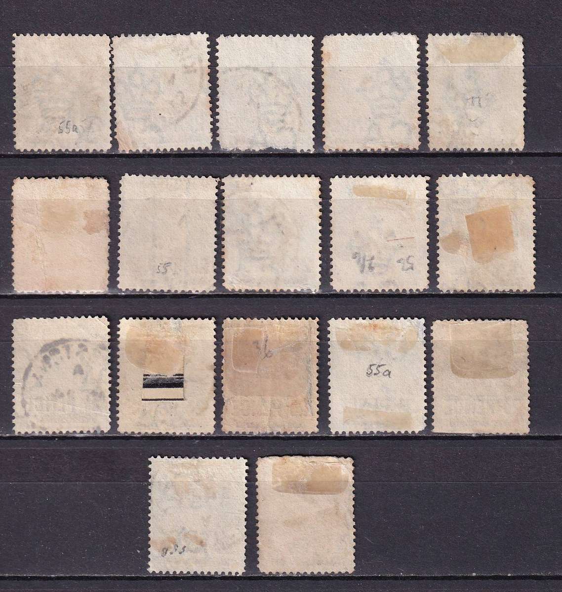 St Vincent 1883>> QV 2 1/2d postmark lot , used
