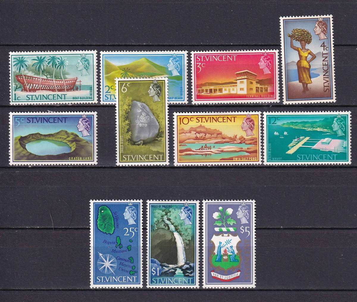St Vincent 1965 QE part set , M/H       (SG 231>)