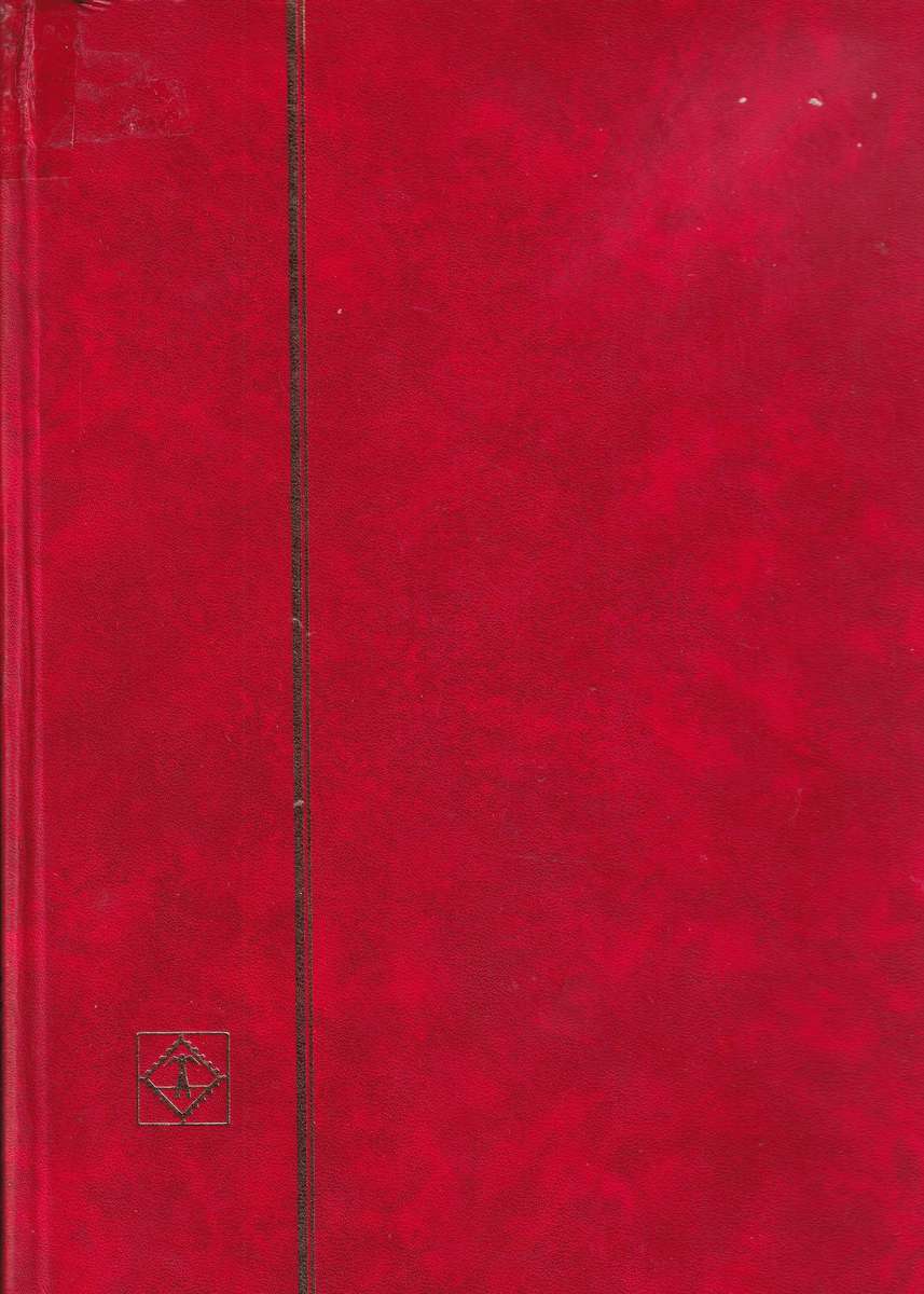 Red 15 page album with India stamps , M/H & used          ( good used condition with faults)