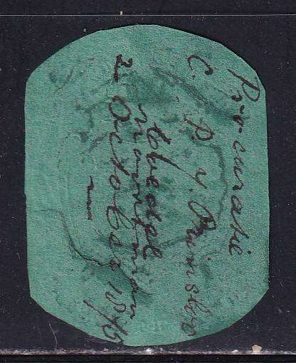 Orange Free State 1876 embossed revenue green, used mixed condition