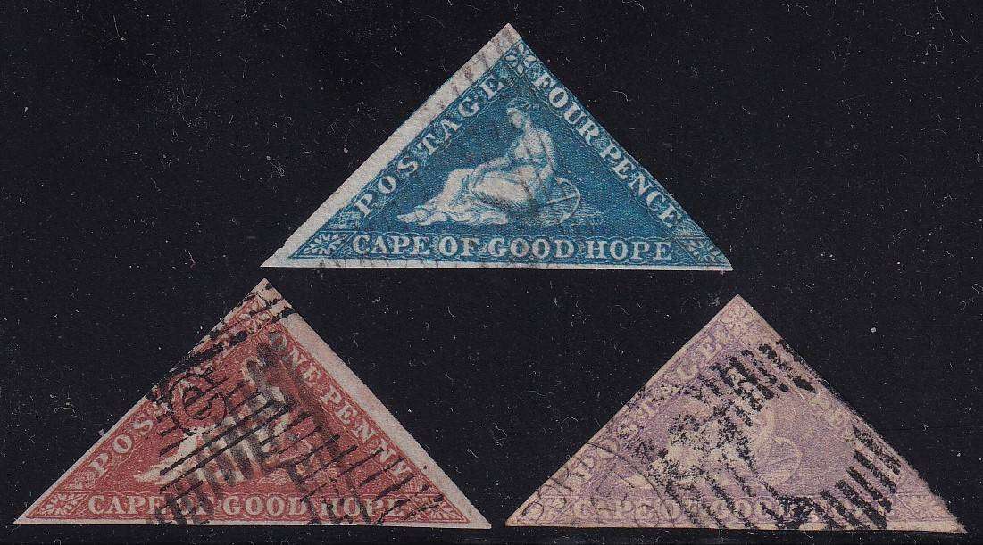 Cape of Good Hope triangles 1d,4d & 6d , used