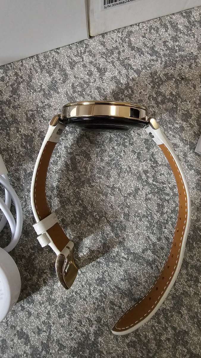 Huawei Watch GT 5 GPS 41mm, White Leather Strap