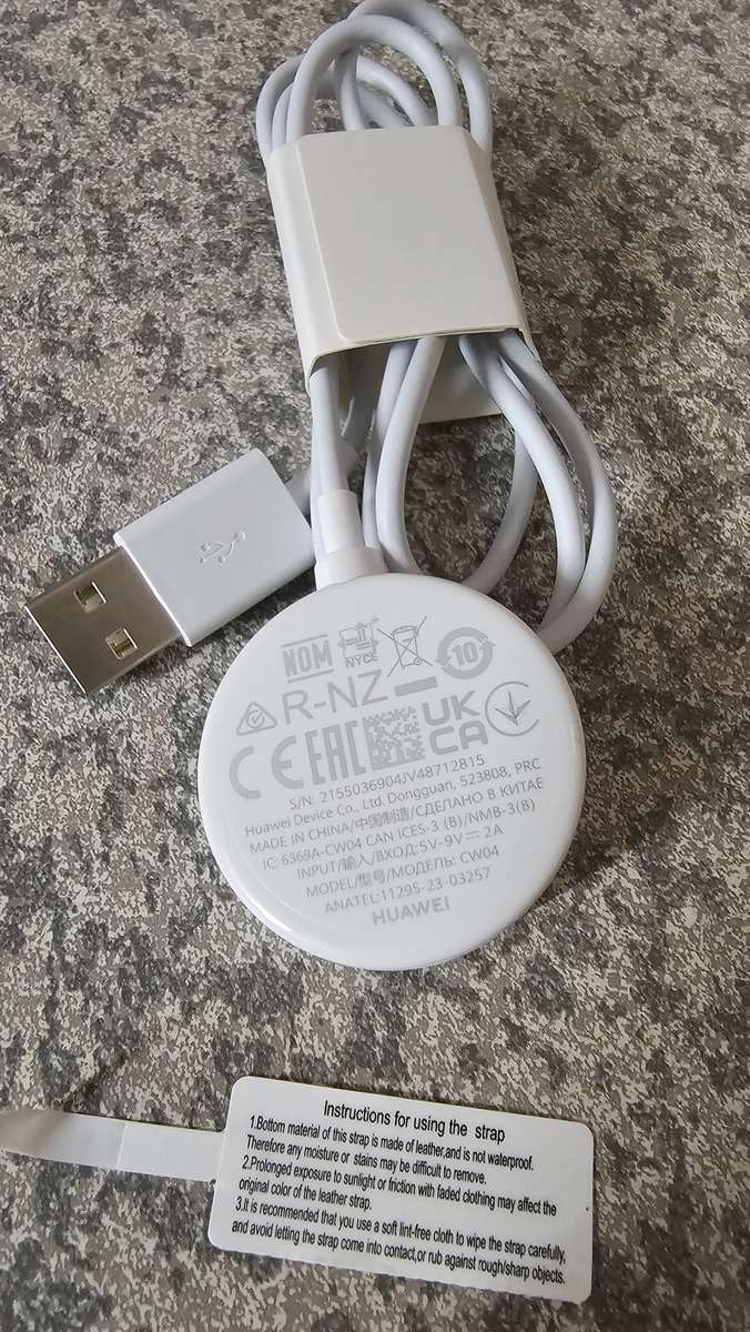 Huawei Watch GT 5 GPS 41mm, White Leather Strap