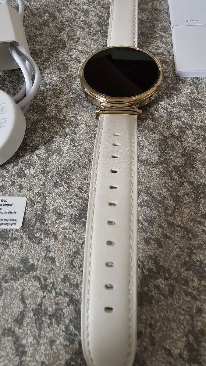 Huawei Watch GT 5 GPS 41mm, White Leather Strap