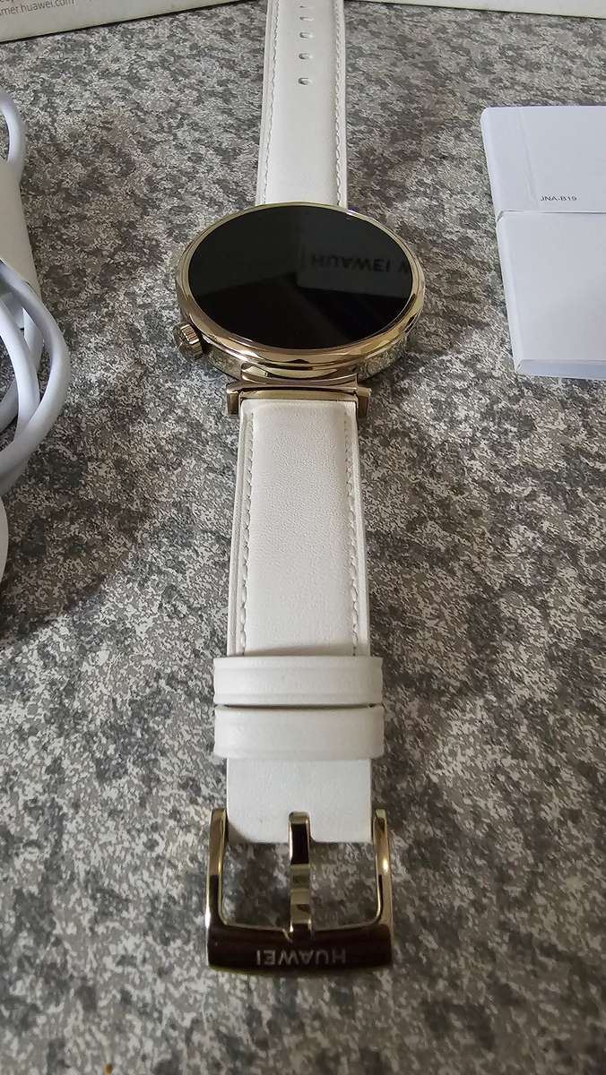 Huawei Watch GT 5 GPS 41mm, White Leather Strap