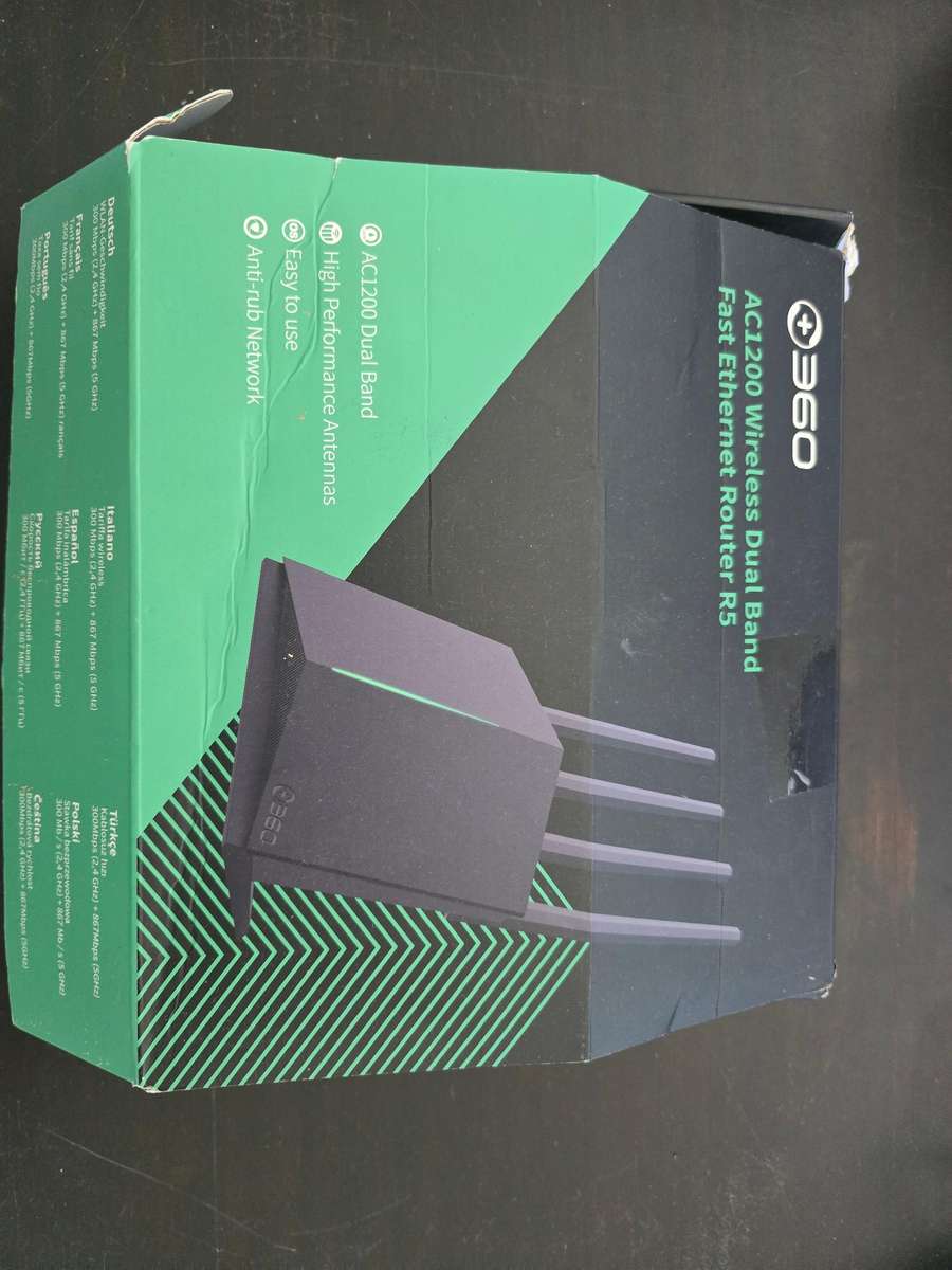 +360 AC1200 Wireless dual band router brand new old stock BARGAIN!