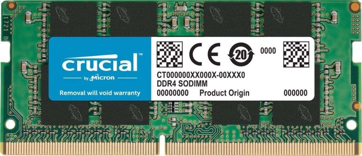 Crucial 8GB DDR4 3200MHz SO-DIMM Single Rank
