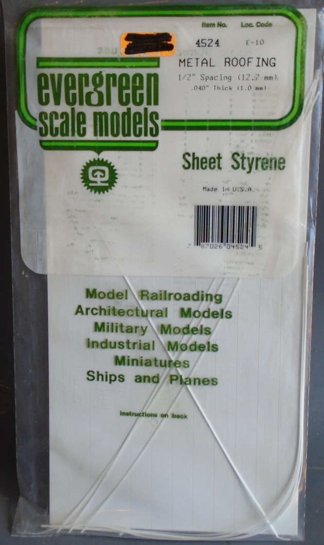 EVERGREEN - METAL ROOFING 1/2" SPACING, IN PKT