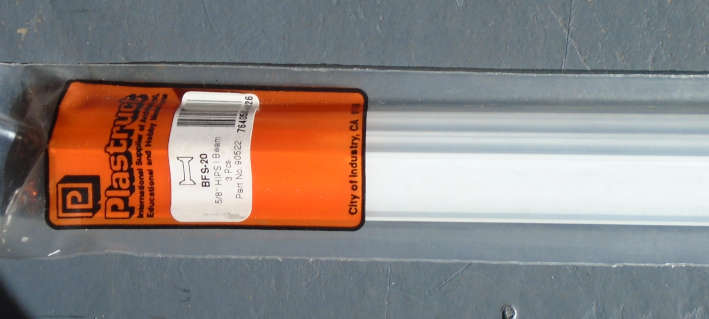 PLASTRUCT - 3 X 5/8" I BEAM, IN PKT, L - 385mm