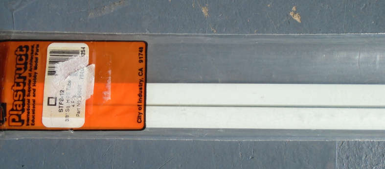 PLASTRUCT - 2 X 3/8" SQUARE TUBING, IN PKT, L - 385mm