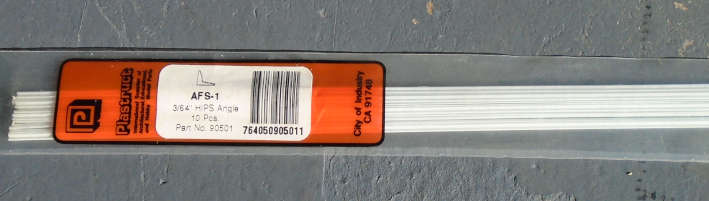 PLASTRUCT - 3/64" ANGLE, IN PKT, L-250mm