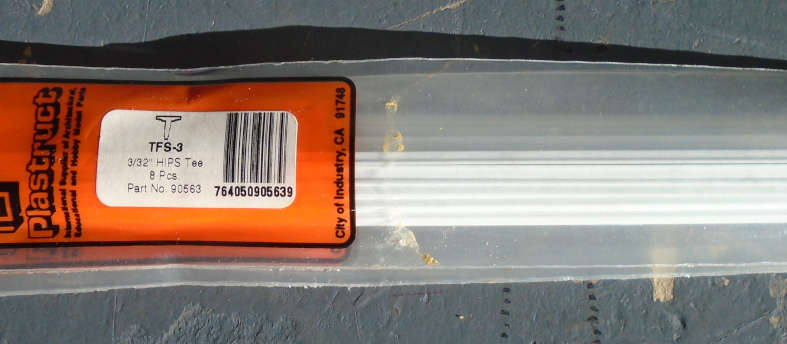 PLASTRUCT - 8 X 3/32" TEE, IN PKT, L-385mm