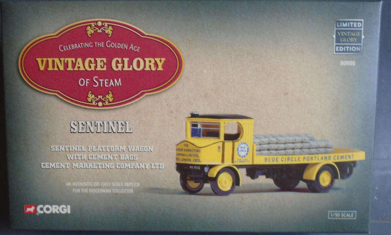 CORGI 1/50 SCALE - SENTINEL PLATFORM WAGON W/CEMENT BAGS - BOXED