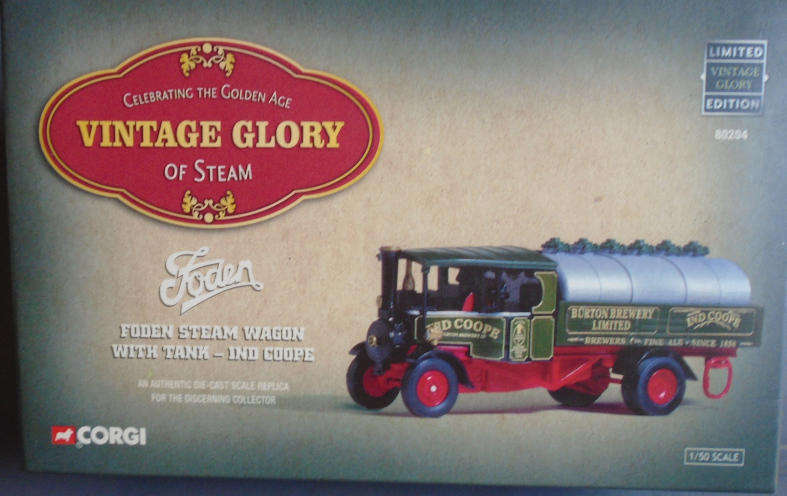 CORGI 1/50 SCALE - FODEN STEAM WAGON W/TANK - BOXED