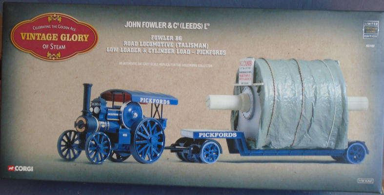 CORGI 1/50 SCALE - FOWLER B6 ROAD LOCOMOTIVE LOW LOADER & LOAD - BOXED