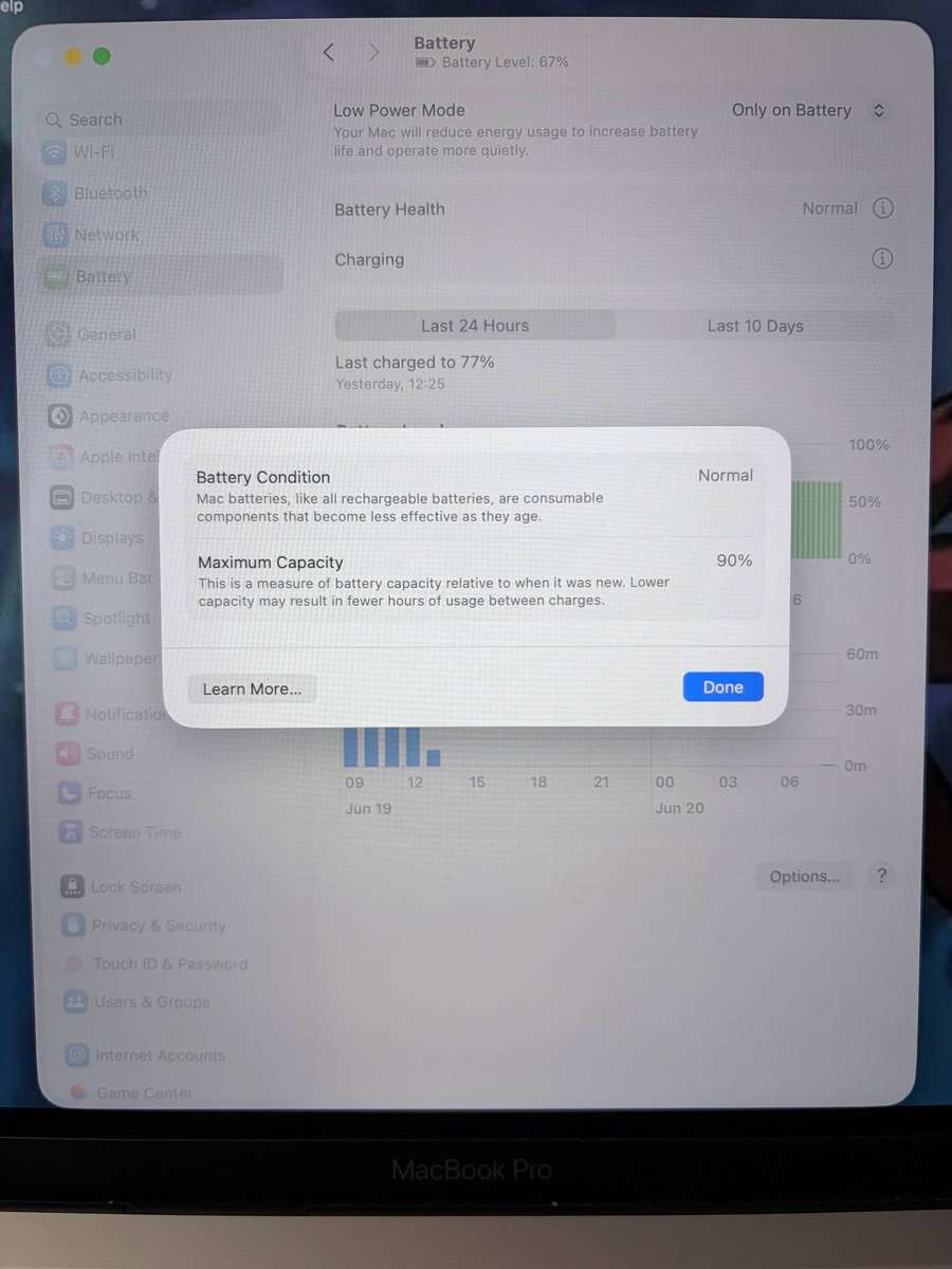 Apple MacBook Pro 13 M1 2020 model