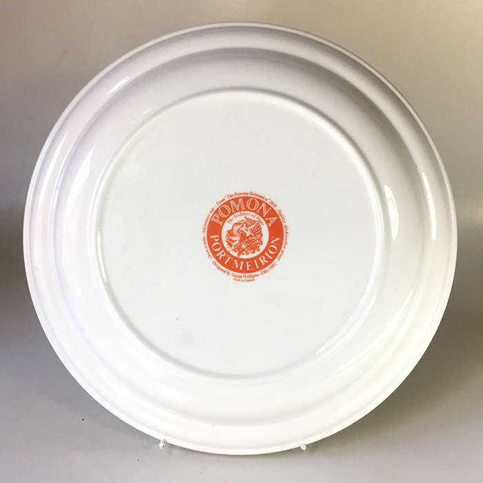 PORT MEIRON POMONA  DINNER PLATE ' THE REINE CLAUDE  PLUM '  heavy , deep sided plate