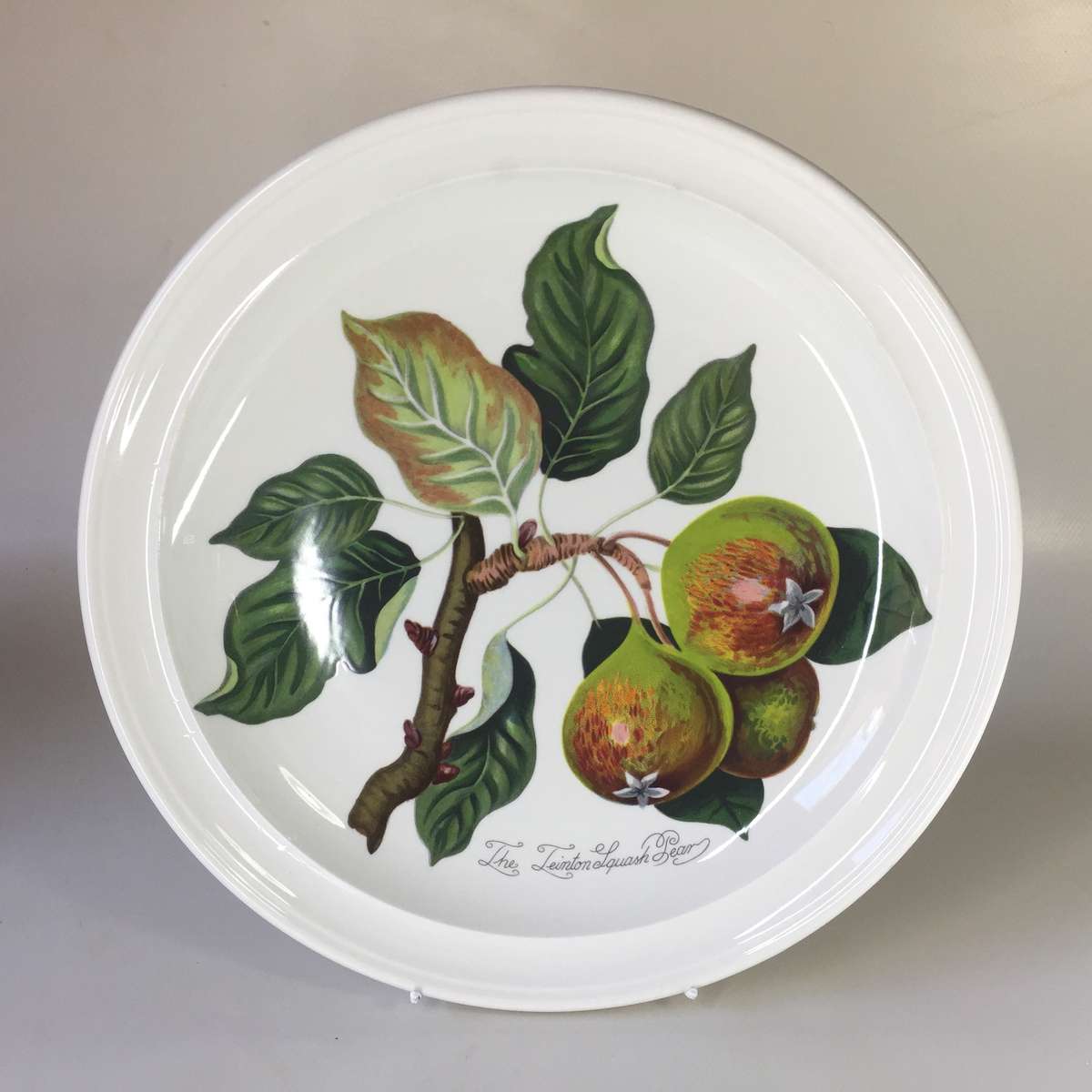 PORT MEIRON POMONA  DINNER PLATE   ' THE FEINTON SQUASH PEARS '  Design by : Susan Williams-Ellis