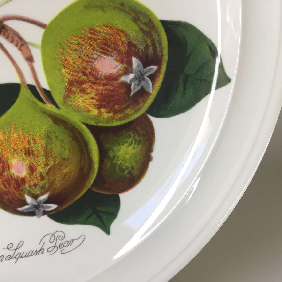 PORT MEIRON POMONA  DINNER PLATE   ' THE FEINTON SQUASH PEARS '  Design by : Susan Williams-Ellis