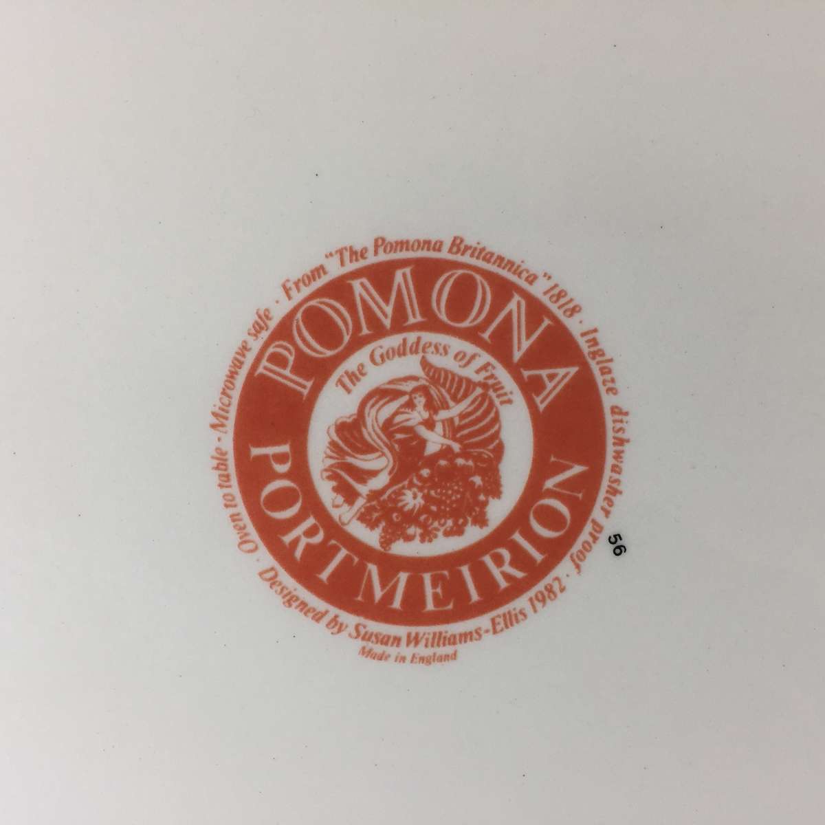 PORT MEIRON POMONA  DINNER PLATE   ' THE FEINTON SQUASH PEARS '  Design by : Susan Williams-Ellis