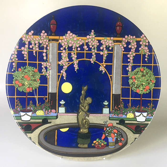 VILLEROY & BOCH Vitro Porcelaine , CHARGER, SERVICE  PLATE ,  'JARDINS FRANCAIS No. 3 ' 30,5 cm. / 1