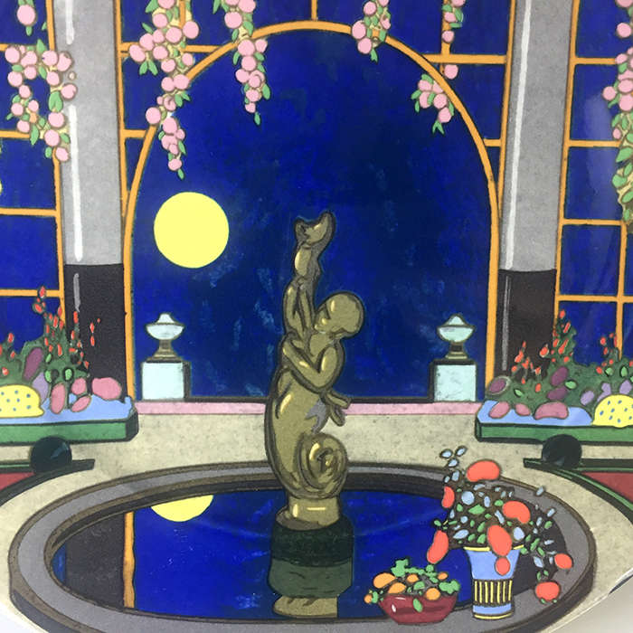 VILLEROY & BOCH Vitro Porcelaine , CHARGER, SERVICE  PLATE ,  'JARDINS FRANCAIS No. 3 ' 30,5 cm. / 1