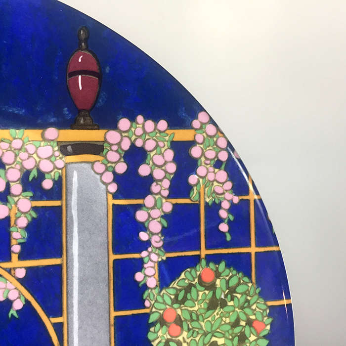 VILLEROY & BOCH Vitro Porcelaine , CHARGER, SERVICE  PLATE ,  'JARDINS FRANCAIS No. 3 ' 30,5 cm. / 1