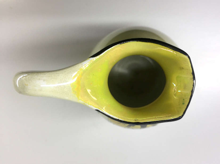 SHELLEY  set : vase 8548,  and jug 6576 ,  hand painted art deco design