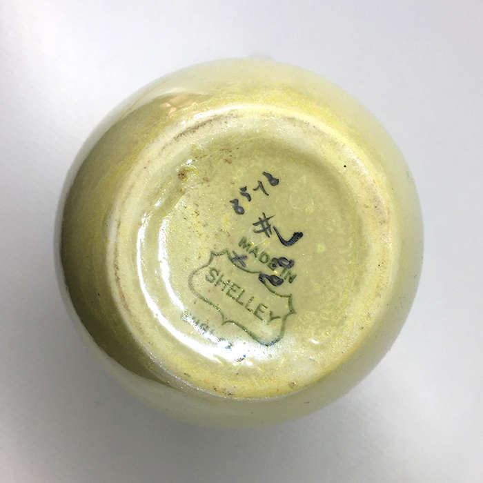 SHELLEY  set : vase 8548,  and jug 6576 ,  hand painted art deco design