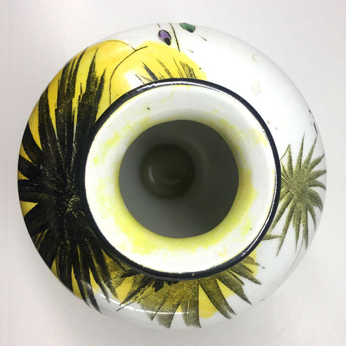 SHELLEY  set : vase 8548,  and jug 6576 ,  hand painted art deco design